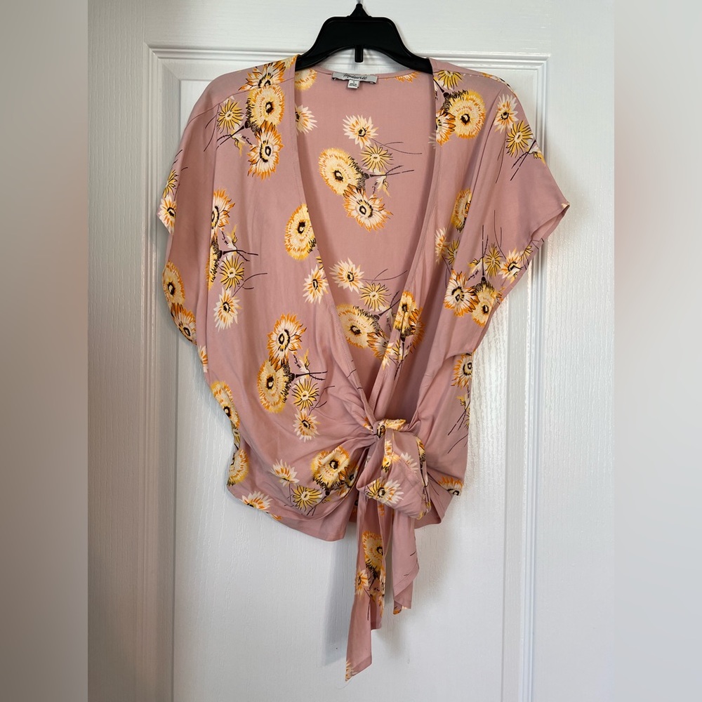 Madewell wrap shirt